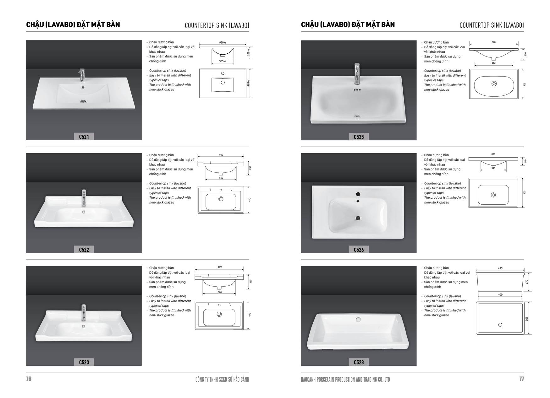 Bảng giá và Catalogue Thiết bị vệ sinh Hảo Cảnh HC mới nhất 2025 /Page 39